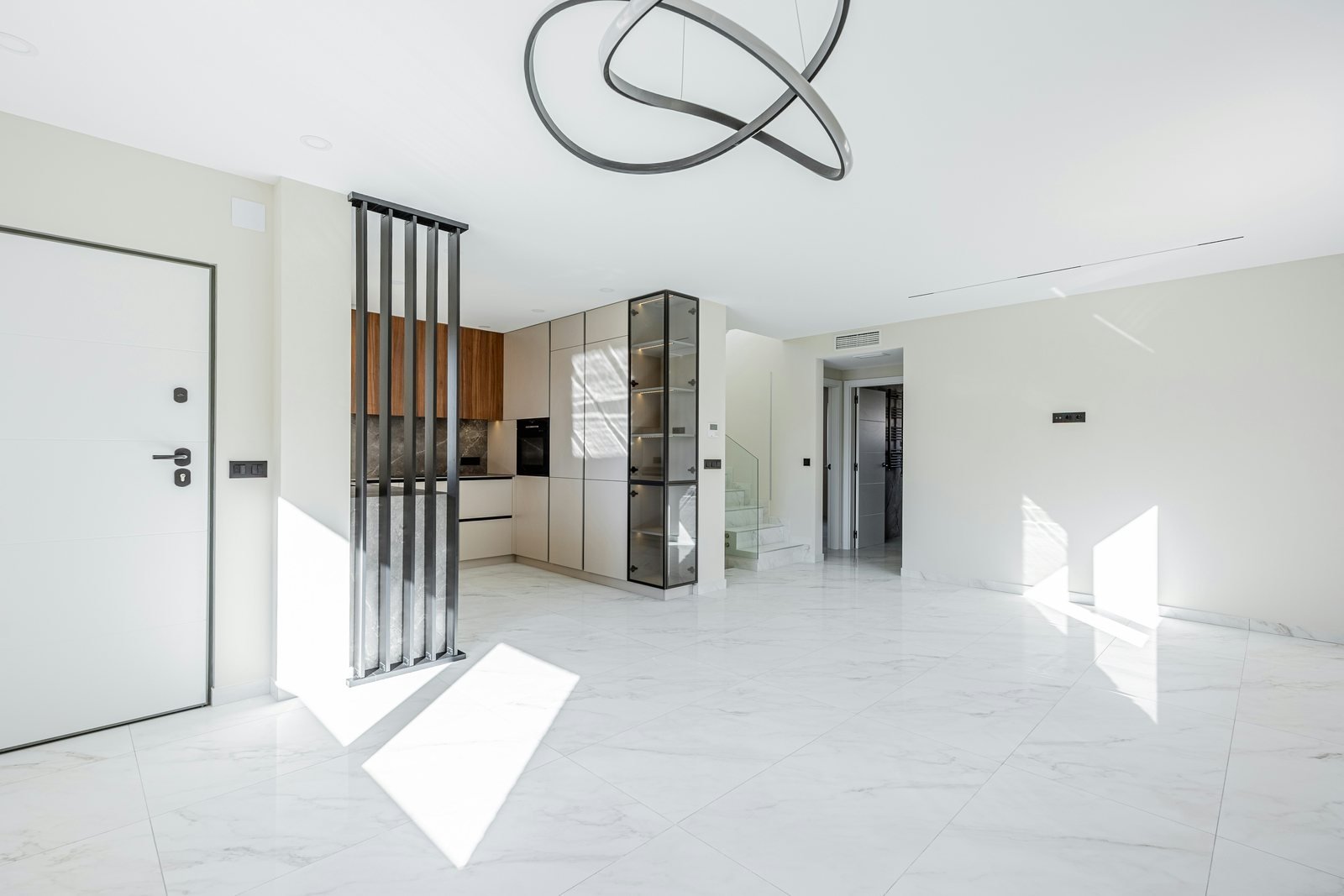 Bright modern interior used within a home-service website direction